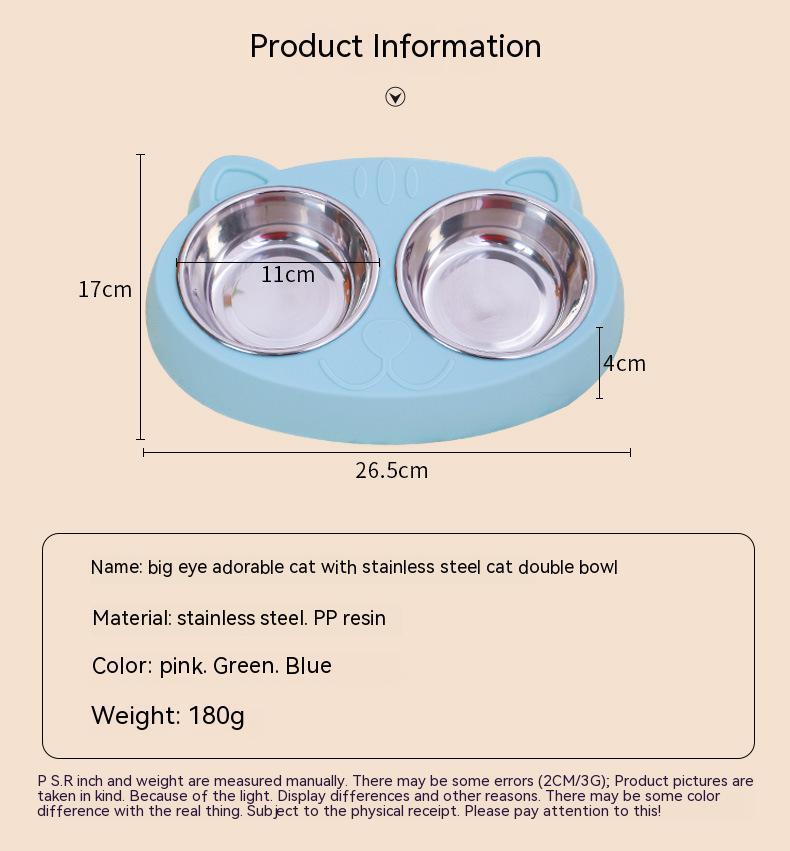 Stainless Steel Double Dog Bowls