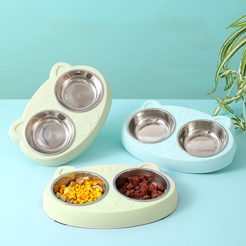 Stainless Steel Double Dog Bowls