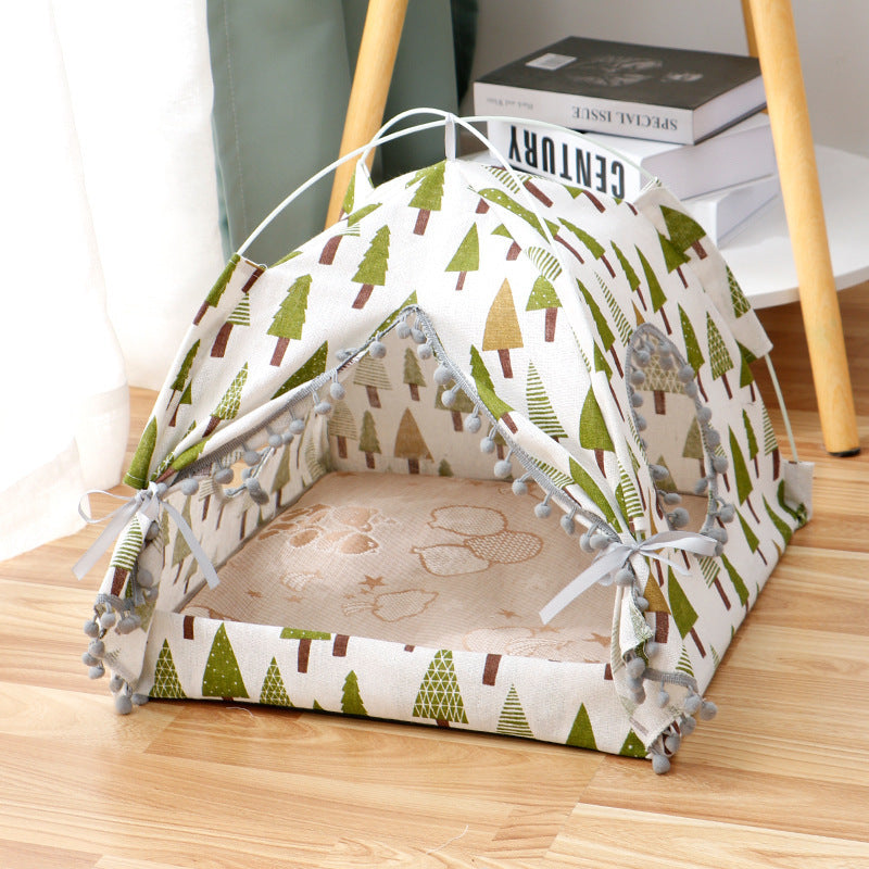 Foldable Dog House Bed