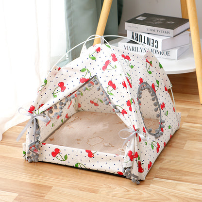 Foldable Dog House Bed