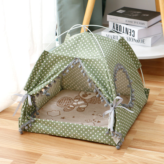 Foldable Dog House Bed