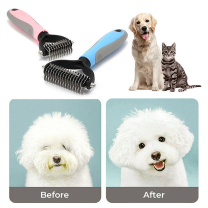 Double-Sided Pet Grooming Brush