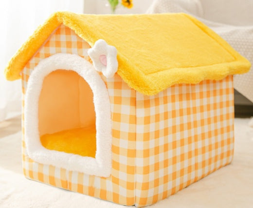 Foldable Dog House Bed