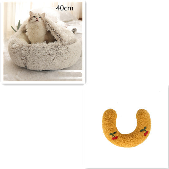 2-in-1 Dog and Cat Bed