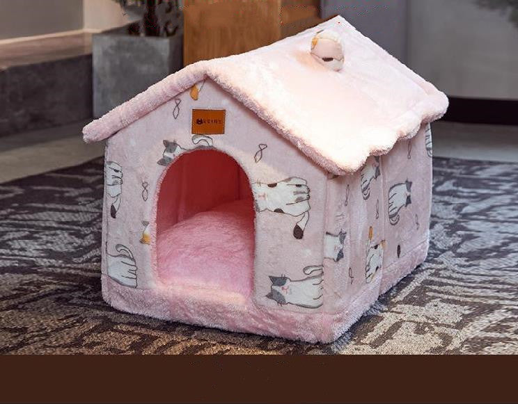 Foldable Dog House Bed