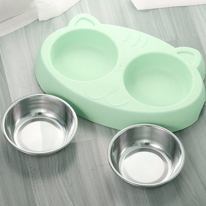 Stainless Steel Double Dog Bowls