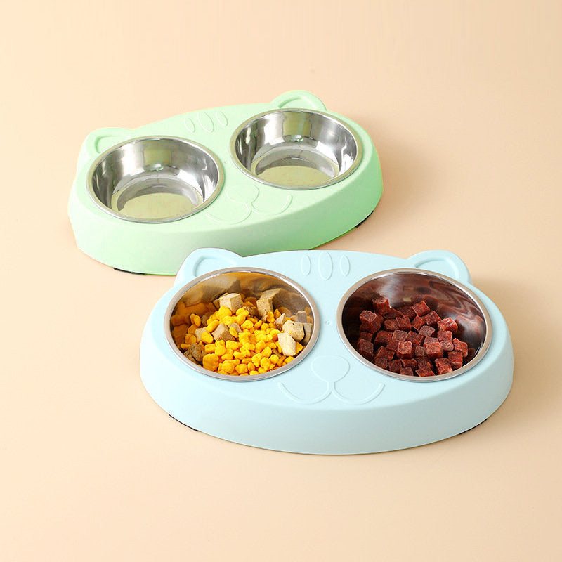 Stainless Steel Double Dog Bowls