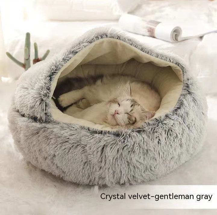 2-in-1 Dog and Cat Bed