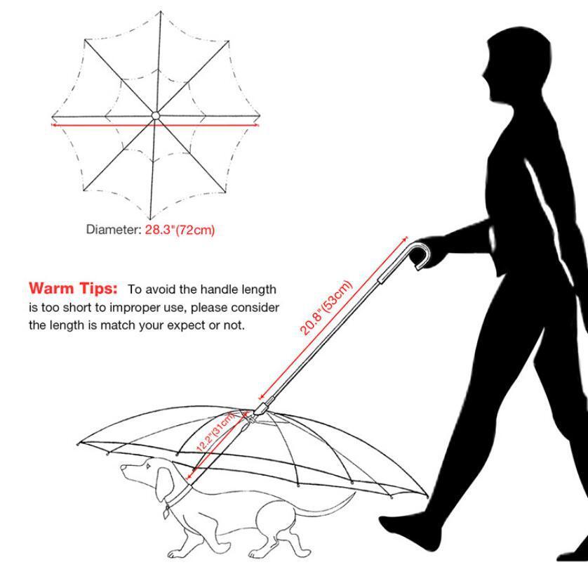 Transparent Dog Umbrella