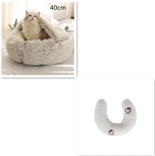 2-in-1 Dog and Cat Bed