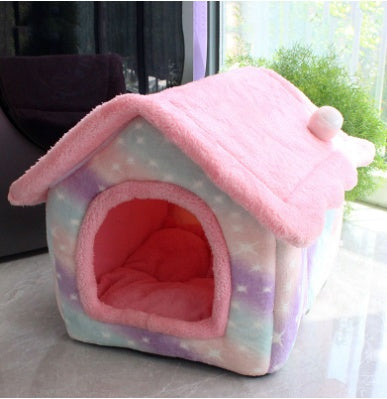 Foldable Dog House Bed