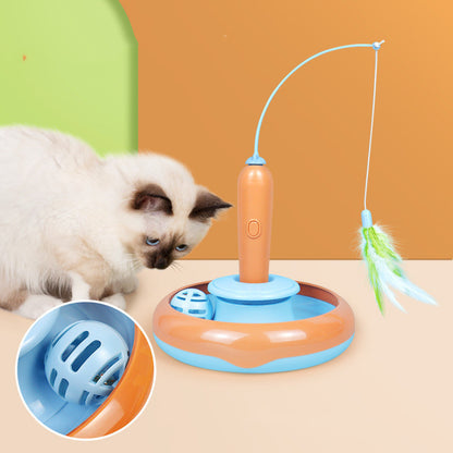 2-in-1 Cat Toy with Feather