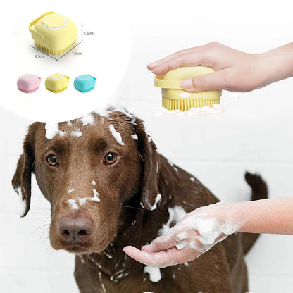 Silicone Dog Bath Gloves – Massage Brush