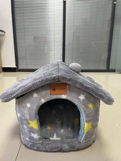 Foldable Dog House Bed