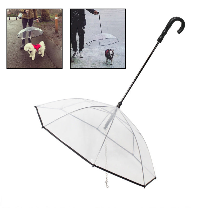 Transparent Dog Umbrella