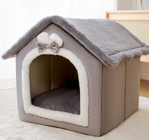 Foldable Dog House Bed