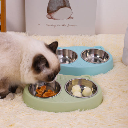 Stainless Steel Double Dog Bowls